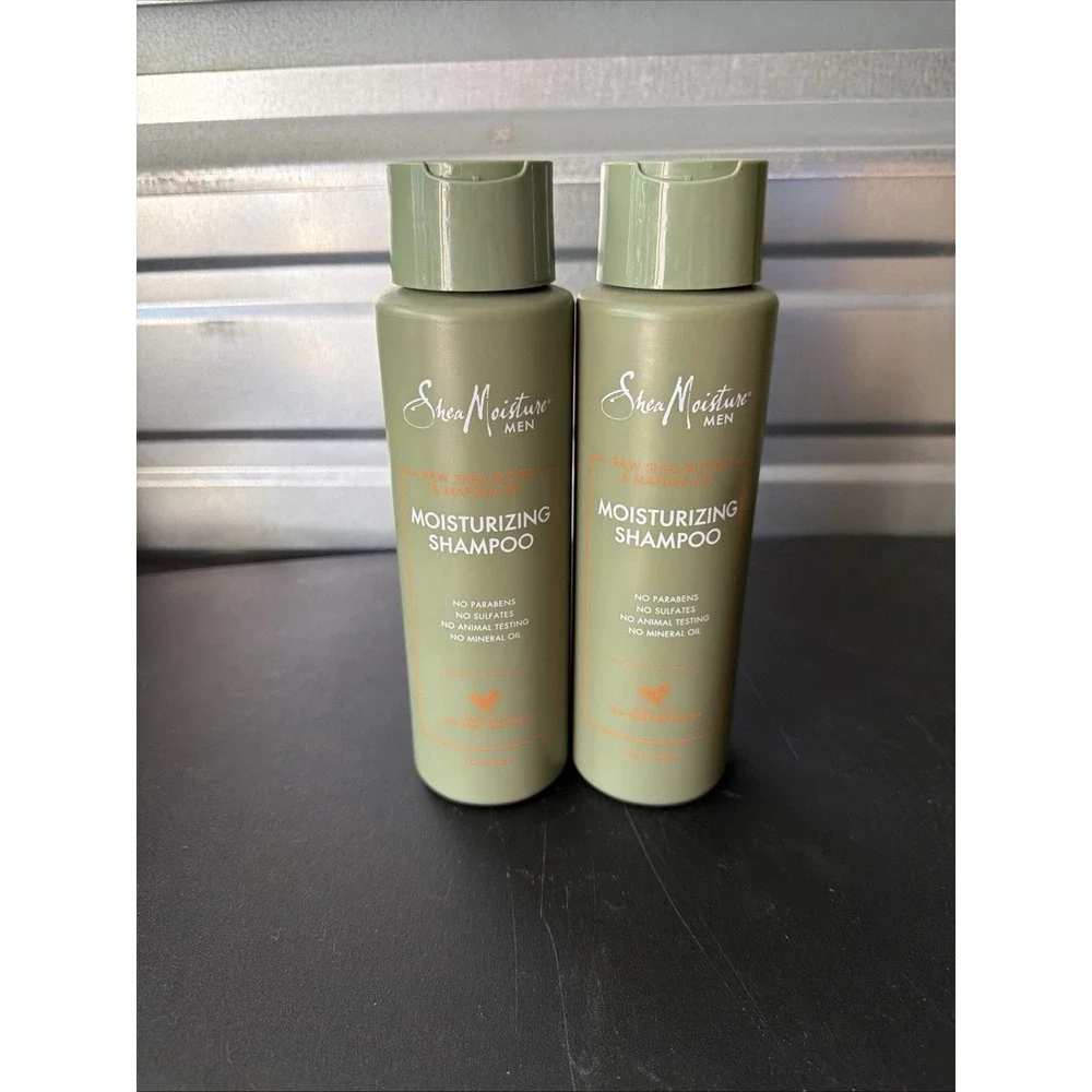 Set of 2 Shea Moisture Men Vetiver & Neroli Refreshing Shampoo 15 Fl Oz NEW